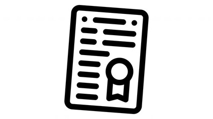 contract minimalist line animation