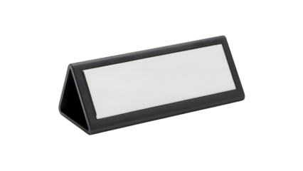 Professional nameplate mockup with blank space ready for your text or logo design