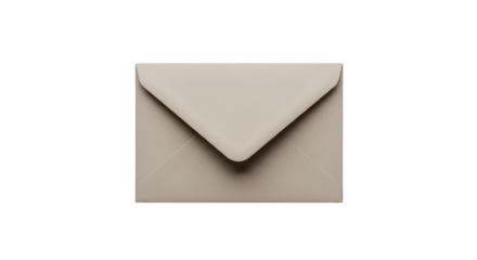 Closed light brown envelope on black