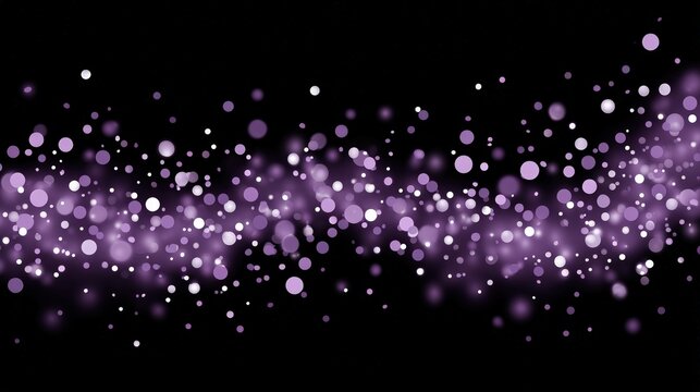 Neon-themed confetti poster with glowing particles and high contrast text area for tech or nightlife promotions