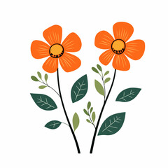 Flower design. Exquisite vector floral patterns.