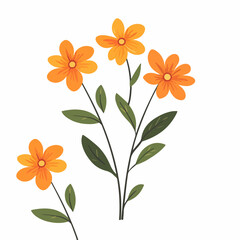 Flower design. Exquisite vector floral patterns.