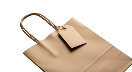 Elegant paper bag with tag