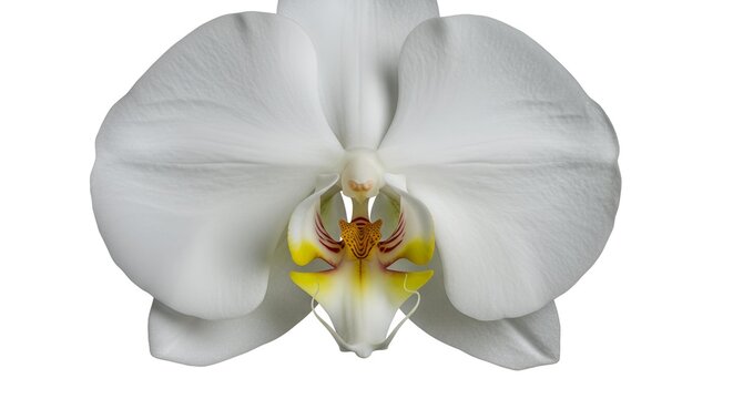 Elegant White Orchid Flower Isolated