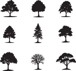 Pine Tree Silhouette Vector Bundle

Evergreen Tree SVG Clipart Set

Christmas Tree Silhouettes for Cricut & Laser Cut