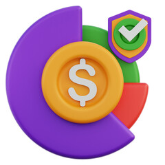 Asset Management 3D Illustration