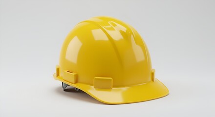 Yellow Hard Hat isolated on white background