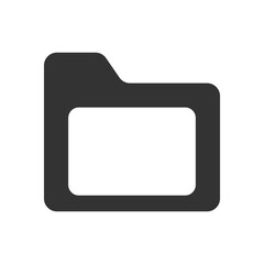 Obraz premium Simple vector icon of a folder used for organizing files and documents 