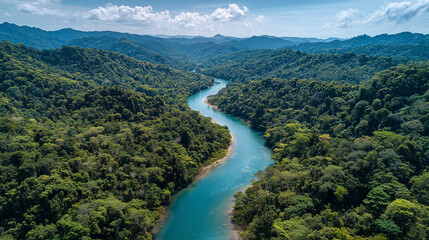 Obraz premium river in the mountains