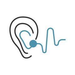  Human ear icon design