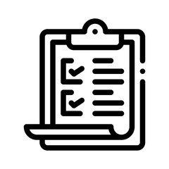 clipboard line icon