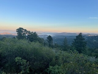 sunrise in the mountains
