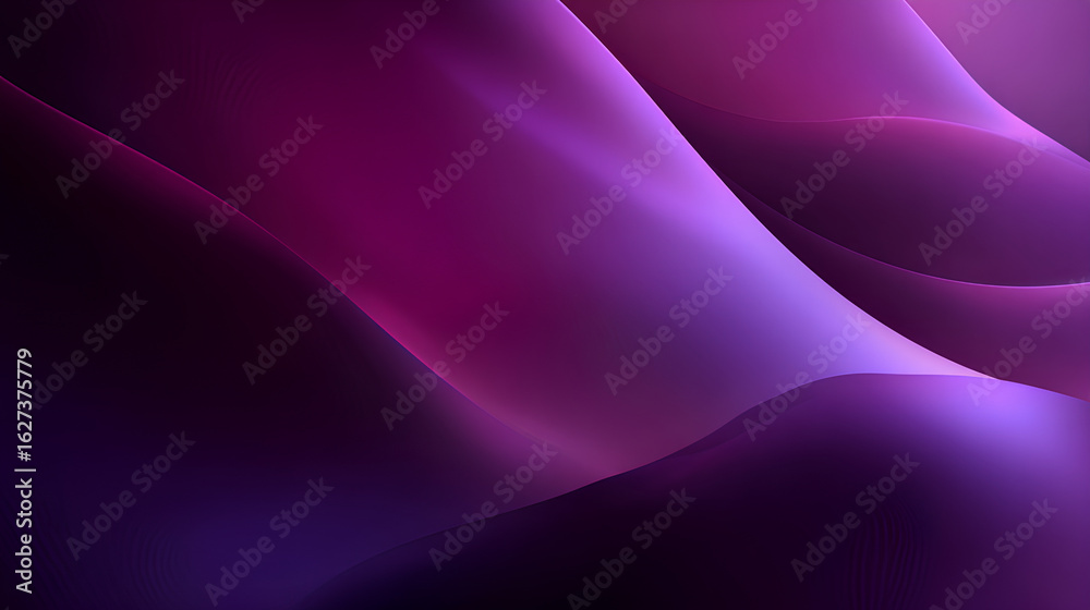 Wall mural abstract dark purple gradient background with smooth transition effect