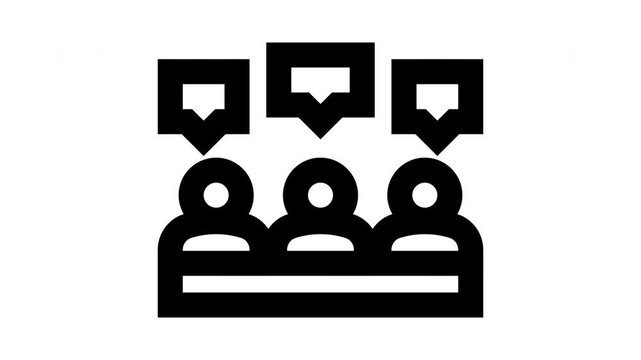 meeting minimalist line animation