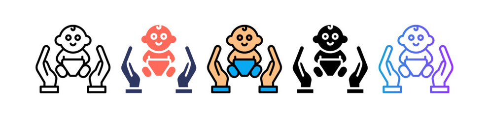 Baby Care multiple icon