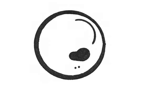 Simple, hand-drawn planet icon with a transparent background, ideal for space, astronomy, or science-related projects - Powered by Adobe