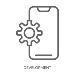 Development Icon Line Style. Design Vector Illustration