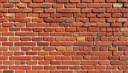 Fototapeta premium Detailed Close Up Red Brick Wall Texture Architecture Material