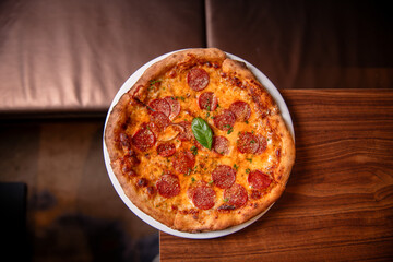 Whole Pizza on table