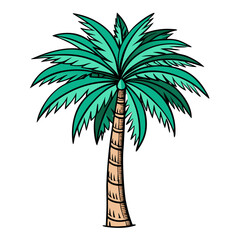 Obraz premium palm tree silhouette