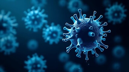 A digital illustration showing a highly detailed 3D render of virus or bacteria cells under a microscope, with futuristic data HUD elements overlaid.



 - Powered by Adobe