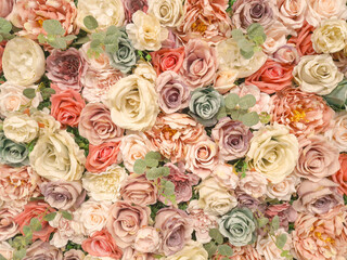 a colorful flower carpet of many buds.