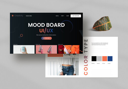 Brand Mood Board Layout