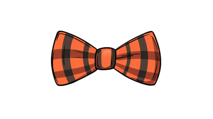 minimalistic cartoon bow tie vector illustration on white background