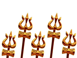 Maha Shivratri Trishul symbols of Lord Shiva with transparent background Alpha