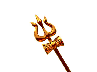 Maha Shivratri Trishul symbols of Lord Shiva with transparent background Alpha