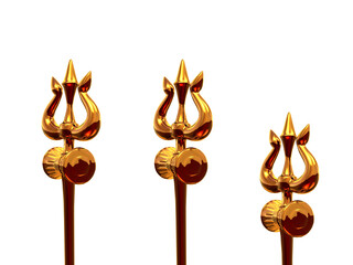Maha Shivratri Trishul symbols of Lord Shiva with transparent background Alpha