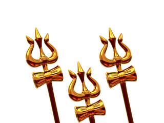 Maha Shivratri Trishul symbols of Lord Shiva with transparent background Alpha