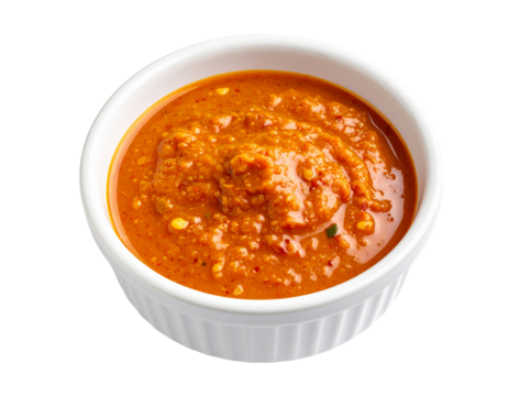 Spicy Panang Curry Paste in White Bowl