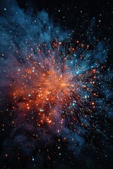 Fototapeta premium Exploding cosmic firework