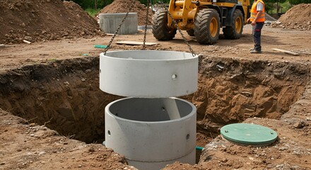 Construction of concrete well rings