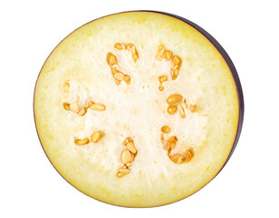 Fresh Thai Eggplant Isolated on Black Background