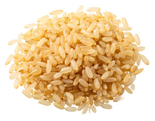 Ground Toasted Rice Isolated on White Background