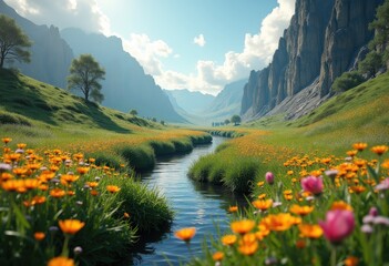 vibrant thriving landscapes scarred nature emotional contrast inspiring beauty resilience antithesis natural environments, flora, fauna, ecosystem