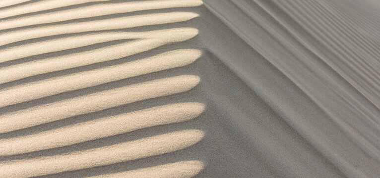 desert sand lines and shadow