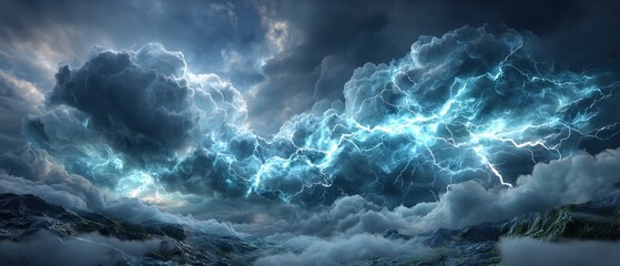 Dramatic storm clouds