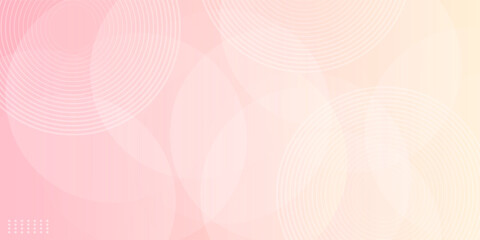 Minimalist banner background, pastel colorful, pink and yellow gradations. illustration eps 10.