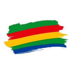 Obraz premium Abstract colorful brush strokes representing diversity and unity in a vibrant artistic design