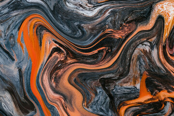 Abstract background of marble melting and moving in waves