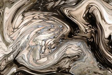 Abstract background of marble melting and moving in waves