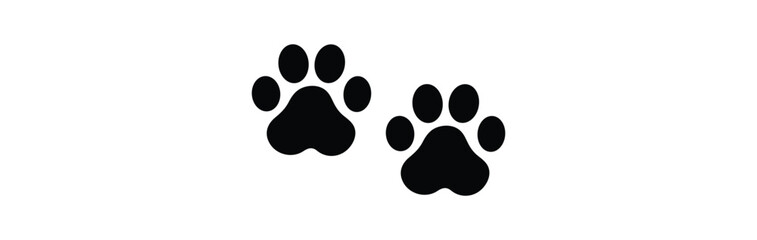 paw print vector graphic simple dog or cat paw illustration pet footprint icon © Nexira