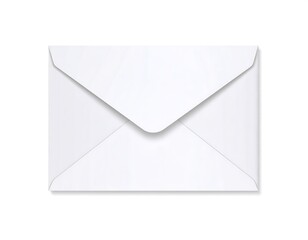 A plain white envelope, sealed, shown against a white background (1)