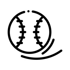 baseball line icon