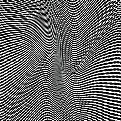 Wavy gradient halftone dots pattern texture background
