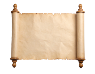 古い紙の巻物のテクスチャ素材/Old paper scroll texture material