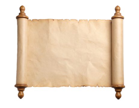 古い紙の巻物のテクスチャ素材/Old paper scroll texture material